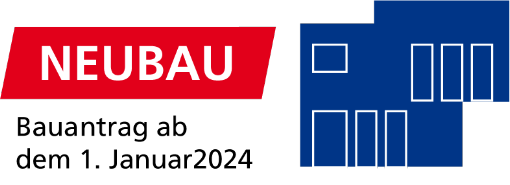 Piktogramm Neubau für die gesetzlichen Vorgaben einer Heizung ab 1. Januar 2024, Gede Mannheim